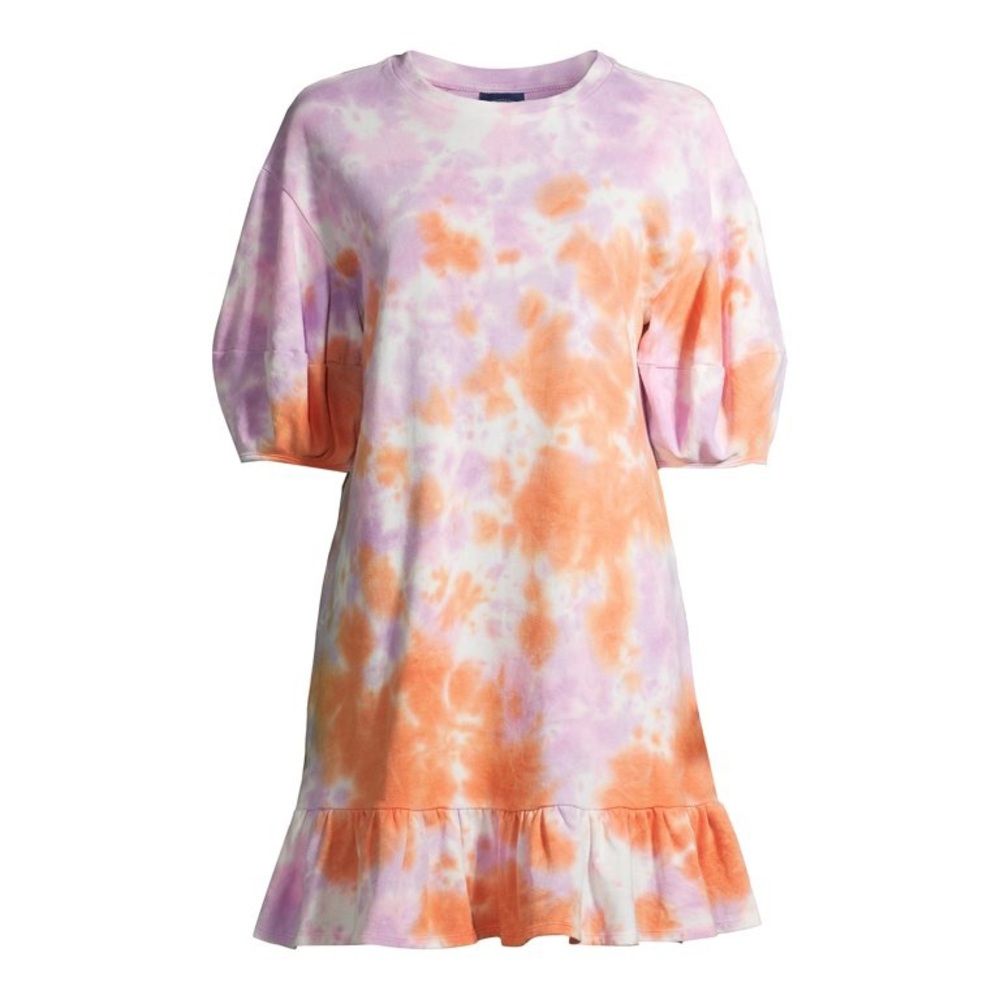 Scoop brand tie dye sweatshirt dress